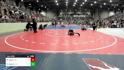 90 lbs Semifinal - Milo Cole, Harris County Wrestling Club vs Hogan Ayers, Georgia