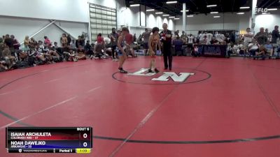 114 lbs Round 2 (8 Team) - Isaiah Archuleta, Colorado Red vs Noah Dawejko, Arkansas