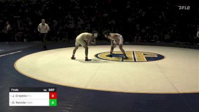 132 lbs Final - Jesse Grajeda, St John Bosco vs G. Elias Navida, Poway