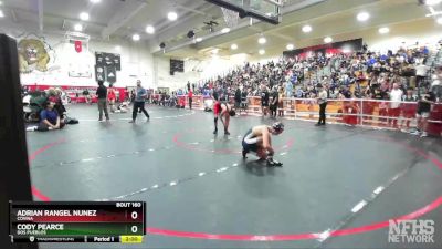 120 lbs Champ. Round 2 - Cody Pearce, Dos Pueblos vs Adrian Rangel Nunez, Covina