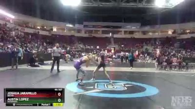 4A 107 lbs Semifinal - Joshua Jaramillo, Belen vs Austin Lopez, Miyamura