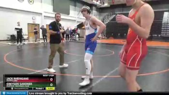 J-6 lbs Round 3 - Jack Rheingans, Unattached vs Greyson Gardner, Dubuque Wrestling Club
