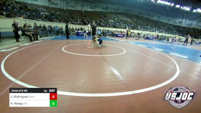 46 lbs Consi Of 8 #2 - Jett Rodriguez, Borger Youth Wrestling vs Hudson Waag, Keystone Wrestling Club