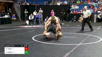 174 lbs Quarterfinal - Kyle Pope, Wyoming vs David Kocer, South Dakota State