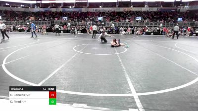 66 lbs Consi Of 4 - Cruz Canales, Claremore Wrestling Club vs Oakley Reed, Proving Grounds Wrestling