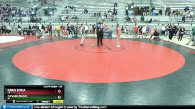 39 lbs 3rd Place Match - Paris Soria, CA vs Brynn Engel, WI