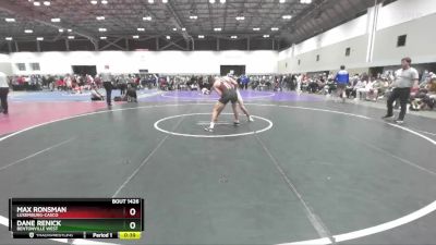 150 lbs Cons. Round 7 - Max Ronsman, Luxemburg-Casco vs Dane Renick, Bentonville West