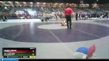 132 lbs Quarterfinals (8 Team) - Ansen Widing, 5A Redmond vs Bo Zurcher, 5A Silverton