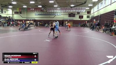 Junior-4 lbs Round 1 - Regan McKeeman, Unattached vs Elias Bieschke, Big Game Wrestling Club