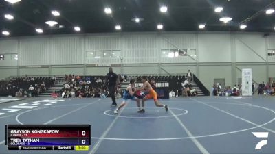 106 lbs Placement Matches (16 Team) - Grayson Kongkaeow, Illinois vs Trey Tatham, Colorado