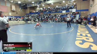 105lbs Semifinal - Libby Roberts, University (Girls) vs Malia Riojas, Granger (Girls)