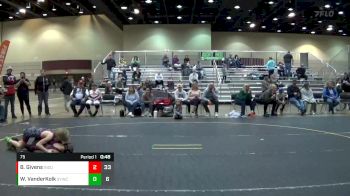 75 lbs Quarterfinals (8 Team) - Blake Givens, Indiana Outlaws vs Wyatt VanderKolk, Saranac Youth Wrestling Club