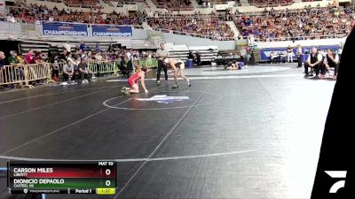 D1-106 lbs Semifinal - Carson Miles, Liberty vs Dionicio DePaolo, Casteel HS