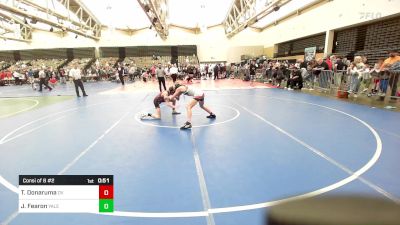 110-I lbs Consi Of 8 #2 - Tanner Donaruma, Delaware Valley vs James Fearon, Yale Street