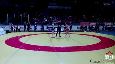 50kg Quarterfinal - Francesca Lo Greco, Brock WC vs Kayla Smith, Guelph WC