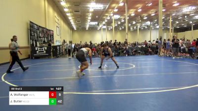 182 lbs Rr Rnd 3 - Andrew Wolfanger, HS Flying Dutchmen vs Jordan Butler, HS The Compound RTC