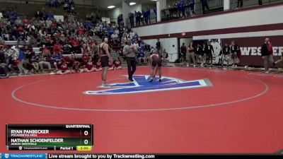 170 lbs Quarterfinal - Ryan Panbecker, Pocahontas Area vs Nathan Schoenfelder, Akron-Westfield