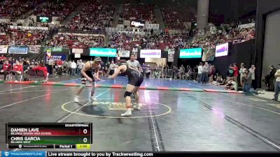 AA - 182 lbs Quarterfinal - Damien Lave, Billings Senior High School vs Chris Garcia, Billings West