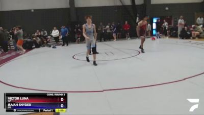 132 lbs Cons. Round 2 - Victor Luna, WA vs Isaiah Snyder, OR