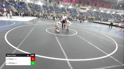 120 lbs Semifinal - Jedi Carey, Jwc vs Lane Phillips, Del Norte