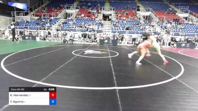 132 lbs Cons 64 #2 - Katelynn Hernandez, Indiana vs Yamilet Aguirre, Illinois