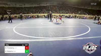 61 lbs Quarterfinal - Bowen Freisberg, Caney Valley Wrestling vs Billy Roberts, Greater Heights Wrestling