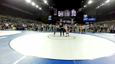 132 lbs Cons 32 #2 - Hailie Misplay, North Carolina vs Jasmine Jenkins-Bey, Georgia