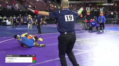 132 lbs Quarterfinal - Robert Areyano, Selma (CS) vs Alex Felix, Gilroy (CC)