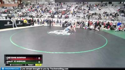 72 lbs Quarterfinal - Cheyenne Bowman, CA vs Hailey Jo Ahsmuhs, OR