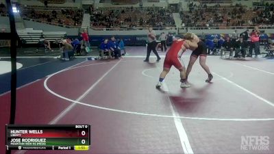 D1-215 lbs Champ. Round 1 - Hunter Wells, Liberty vs Jose Rodriguez, Mountain View Hs (Mesa)