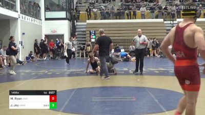 149 lbs Consi Of 16 #1 - Matt Ryan, Unattached- Kent St. vs Jaxon Joy, Unrostered