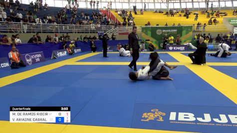 MAYARA DE RAMOS RIBEIRO vs VITÓRIA ARIADNE CABRAL NUNES 2024 Brasileiro Jiu-Jitsu IBJJF