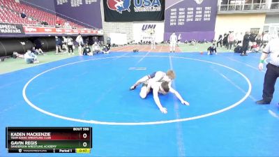 150 lbs Cons. Round 4 - Kaden MacKenzie, Team Idaho Wrestling Club vs Gavin Regis, Sanderson Wrestling Academy