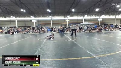 49 lbs Semis & 1st Wrestleback (8 Team) - Jacques Finley, Big Cat Wrestling vs Caliber Jackson, Grangeville Youth Wrestling