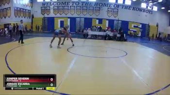 120 lbs Round 3 (8 Team) - Juniper Severin, Palm Harbor vs Jordan Escarra, Cypress Bay