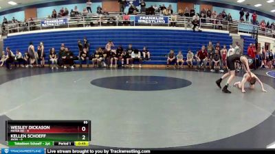 85 lbs Round 3 (4 Team) - Wesley Dickason, Mater Dei vs Kellen Schoeff, Avon