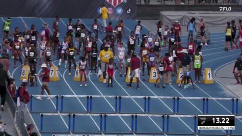 Youth Boys' 100m Hurdles Championship, Semi-Finals 15 - Age 11