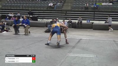 141 lbs 7th place - Jake Thompson, Western Wyoming vs Cody Karstetter, Northeast Oklahoma