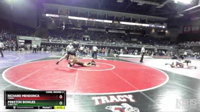 170 lbs Cons. Round 2 - Preston Bowles, Yuba City vs Richard Mendonca, Tokay