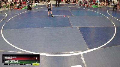 48 lbs Champ. Round 2 - Liam Portillo, LV Bear Wrestling Club vs Bryer Davis, Dove Creek