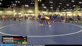 165 lbs Round 1 (10 Team) - Kayleigh Hilley, Charlie`s Angels- GA Black vs Klarissa Rinne, Nebraska Tsunami