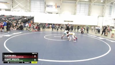 102 lbs Champ. Round 2 - Hunter Bell, Warrior Warehouse Wrestling vs Robert Brichta, Carmel Youth Wrestling Club