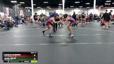 115 lbs Round 4 (8 Team) - Kamdyn Borrero, Team Gotcha - 1 vs River Hibler, Ohio Gold