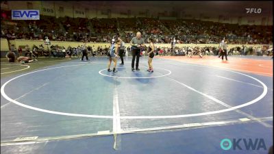 98 lbs Round Of 16 - Mya Waite, Tulsa Blue T Panthers vs Emily Bryson, Hennessey Takedown Club