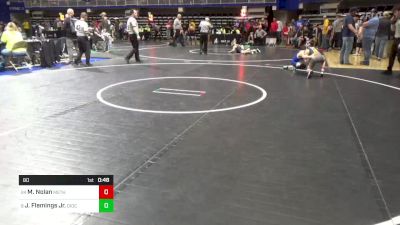 80 lbs Round Of 16 - Mitch Nolan, Methacton vs Jarell Flemings Jr., Diocese Of Erie