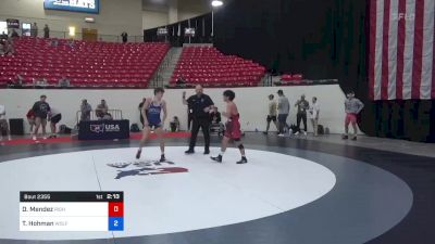 57 kg 7th Place - Dominic Mendez, Righetti High School Wrestling vs Troy Hohman, Wolfpack Wrestling Club