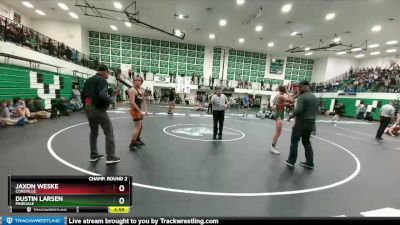 138 lbs Champ. Round 2 - Dustin Larsen, Pinedale vs Jaxon Weske, Cokeville