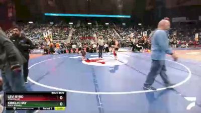 4A-106 lbs Quarterfinal - Kirklin Hay, Rock Springs vs Levi Byrd, Star Valley