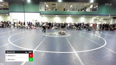 75 lbs Round Of 32 - Dane Malone, PA vs Jace Barnes, MI