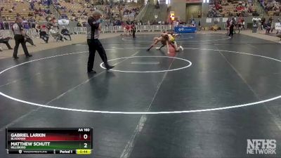 AA 160 lbs Cons. Round 2 - Matthew Schutt, Hillsboro vs Gabriel Larkin, Blackman